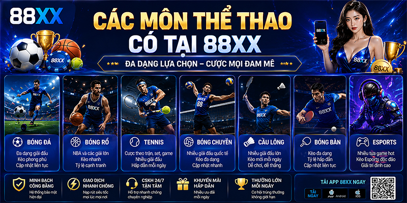 Các môn thể thao đa dạng